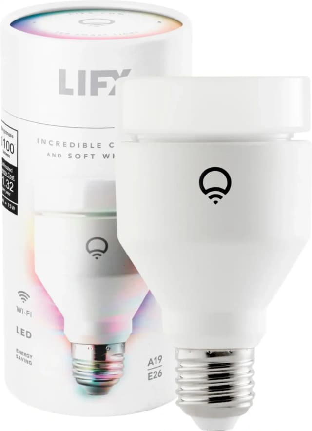 LIFX Color A19 Smart Light 1100 Lumens