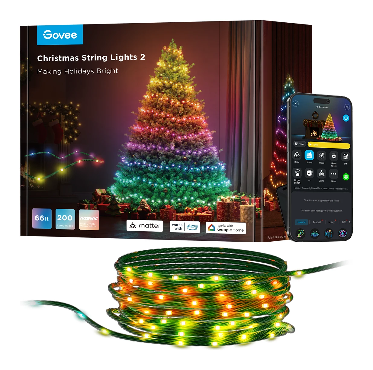 Govee Christmas String Lights 2