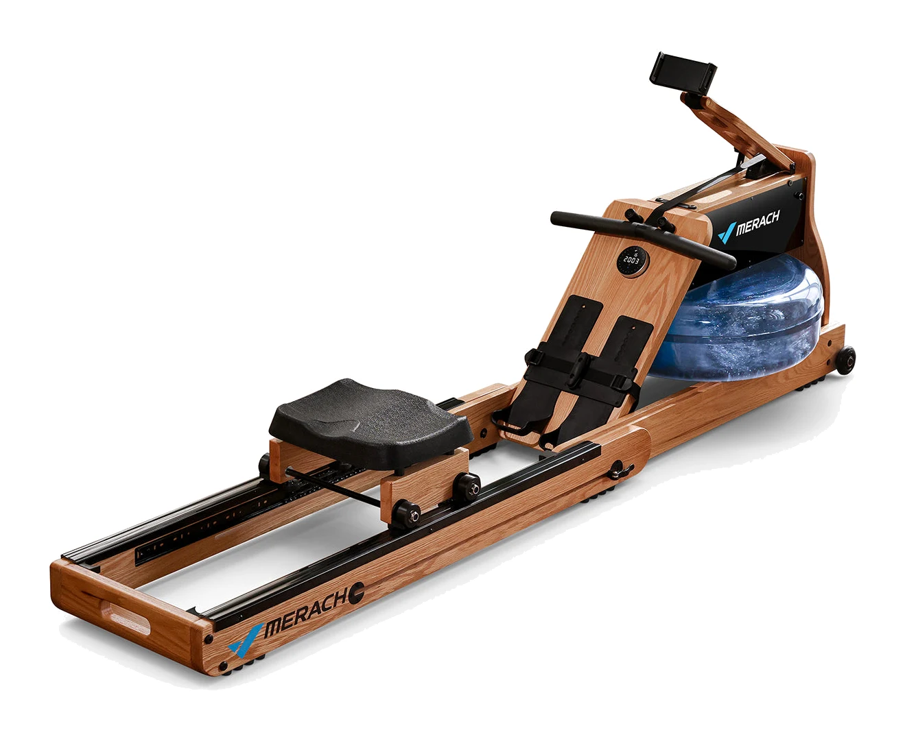MERACH 950 Dual Resistance Wood Rower