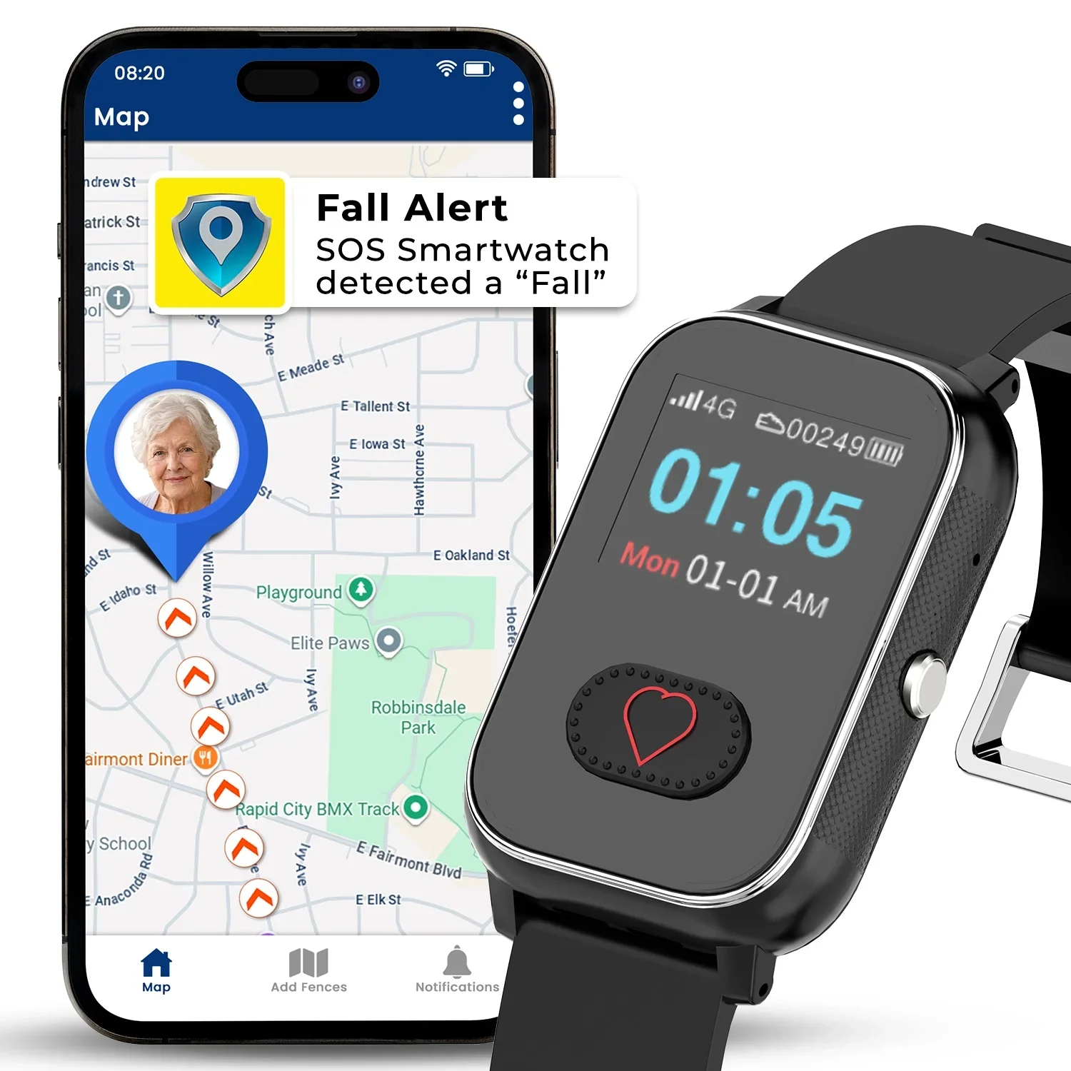 Seculife Cellular Medical Alert Smartwatch