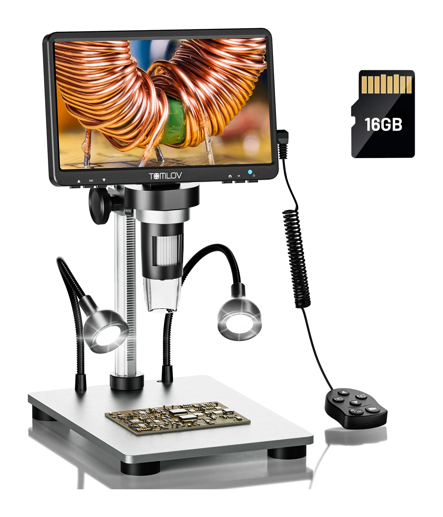 TOMLOV DM9 7" LCD Digital Microscope